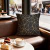 Goldene Licht Luxus Linien Kissenbezug Dekorative Kissenbezüge Bezug Sofa x Kissen Stück x x Kissenbezug