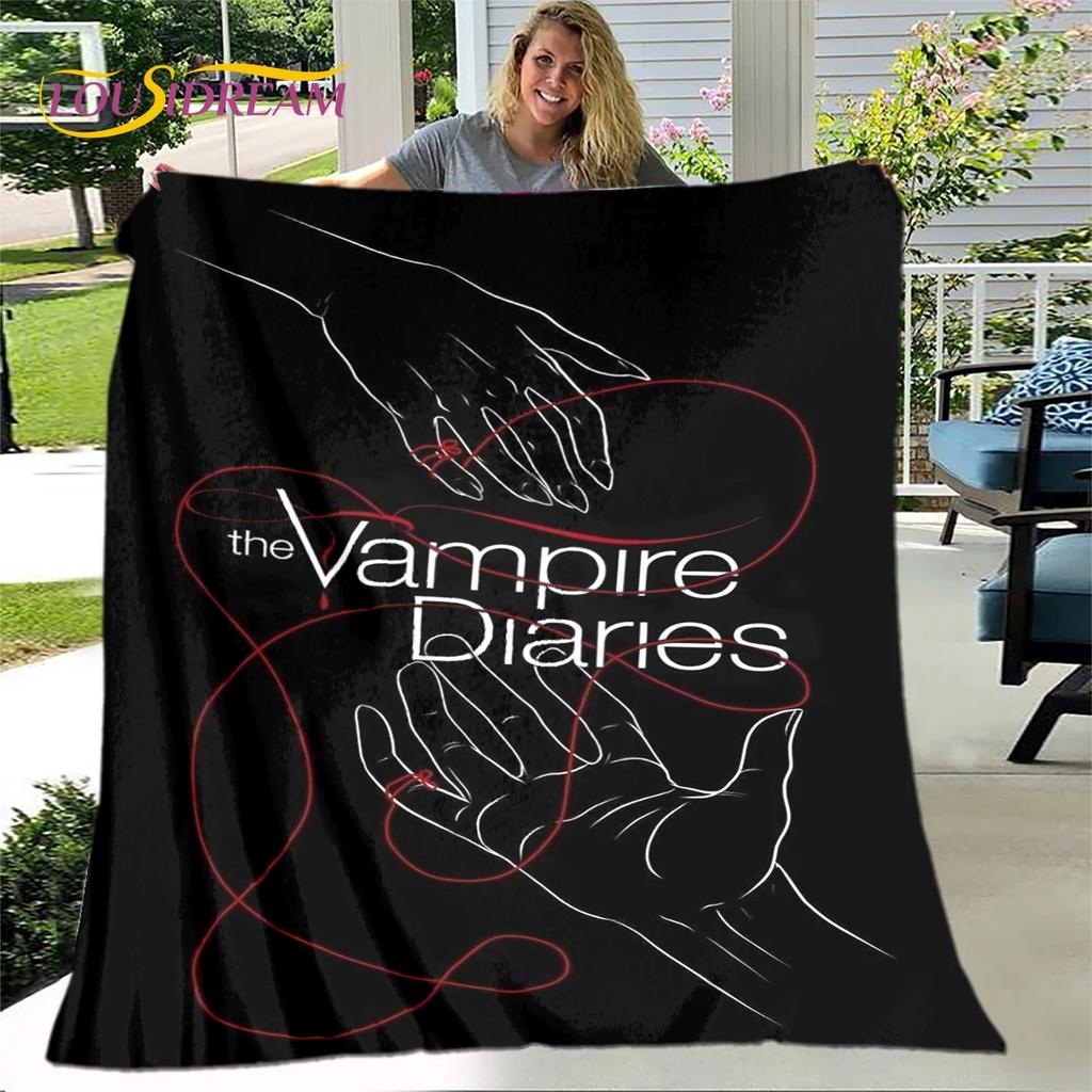 The Vampire Diaries Coperta Stampata, Coperta in Flanella, Coperta da Lancio, Coperta Morbida Calda per Soggiorno Camera da Letto Letti Divano Viaggio