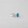 Natural Apatite Gemstone 925 Sterling Silver Designer Ring Women's Jewelry For Bride CZR-15-11