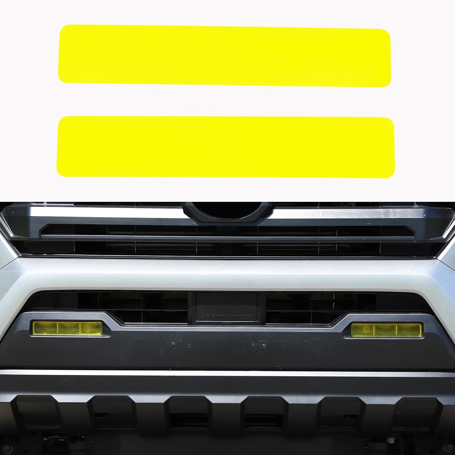 

Daeiclru Car Front Fog Light Film Compatible with Toyota Tacoma 2024 2025, Front Fog Light Overlay Vinyl Decal Tint Film Sticker Fog Light Yellow