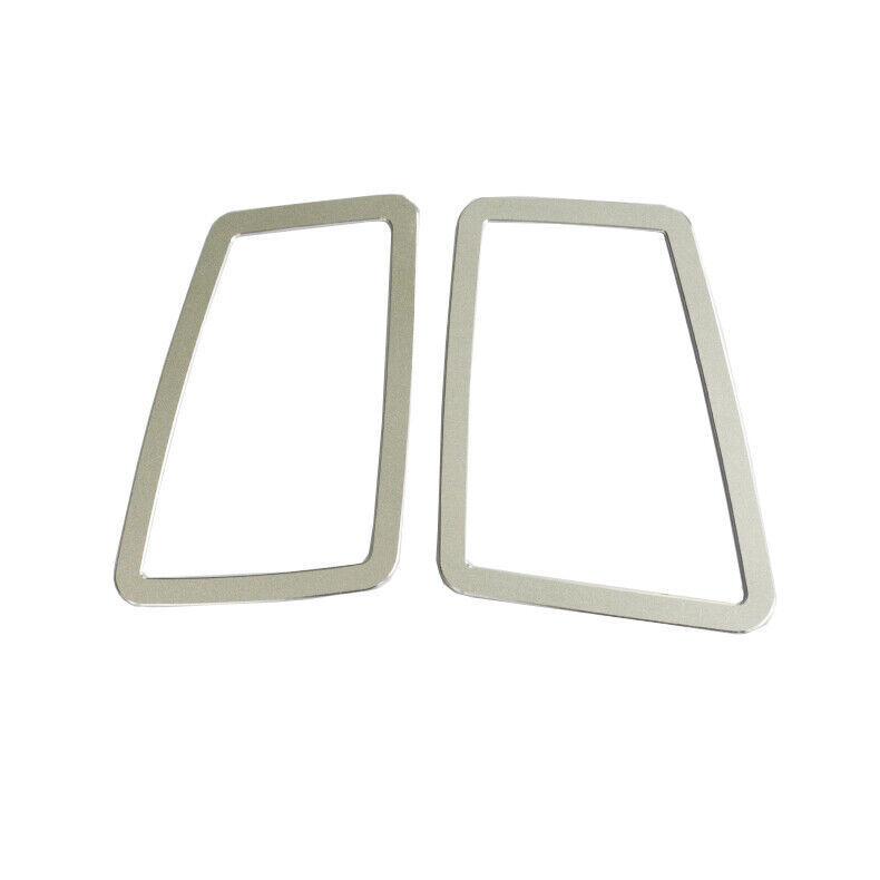 Silver Aluminum trument L&R Air Outlet Vent Trim For BMW 3-Series 2005-2012