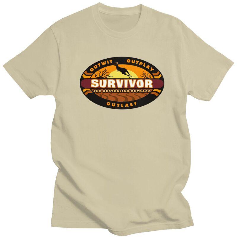 Custom Cool Adventure Game TV Show Survivor T Shirt Men 100 Cotton Tshirt Leisure Tees Streetwear Tshirt
