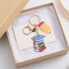 4PCS Playful Stationery And Pencil Shaped Keychains Perfect For Academic Celebrations And Student Incentives