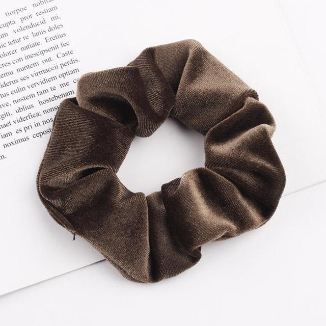 Classic All-match Velvet Scrunchies Women Girls Elastic Hair Rubber Bands Accessories Tie Hair Ring Rope Lady Headdress Headwear