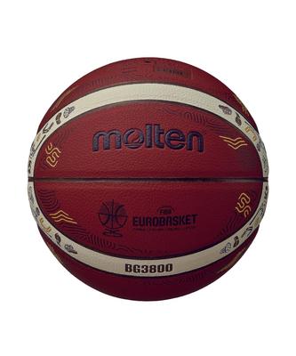 Molten Eurobasket 2025 Model Synthetisch Maat Basketbal, Leer, 5, B5G3800-E5Z