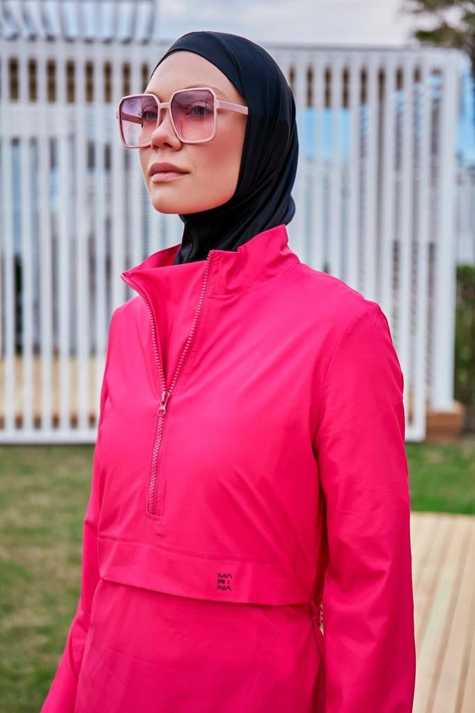 Muslimischer bescheidener islamischer Burkini-Strand-Schwimmanzug für Damen, Bademode, Hijab, Strandmode, Badeanzug 