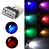 Přenosná USB LED dekorativní lampa do interiéru auta s noční atmosférou