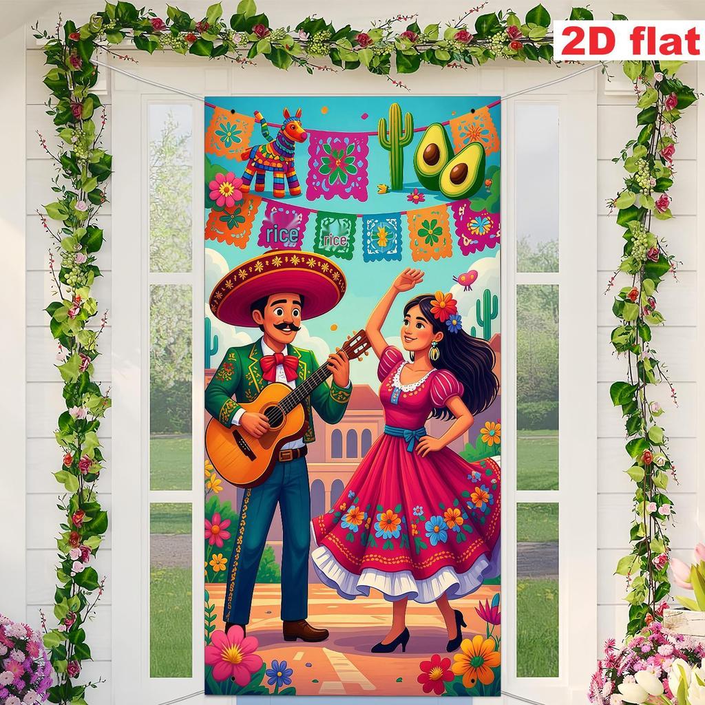 Cinco De Mayo New Mexico Festival Door Banner Decoration