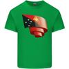 Curled Papua New Guinea Flag Day Football Unisexs Light Cotton TShirt
