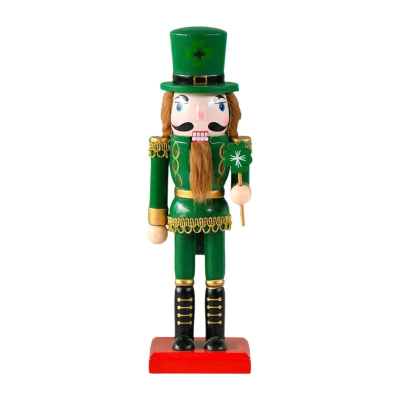 

Christmas Wood Nutcracker Soldier Ornament 25cm Bar Bookshelf Party Decoration