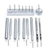 11x Leather Punch Tool Die Punch Snap Kit Rivet Setter for Install Rivet Button