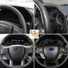 Steering Wheel Panel & Dashboard Cover Trim For Ford F150 2015+ Black Wood Grain