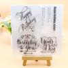 Photo Album Craft Silicone Clear Stamps Spring Flower Transparent Gnomes Stamps