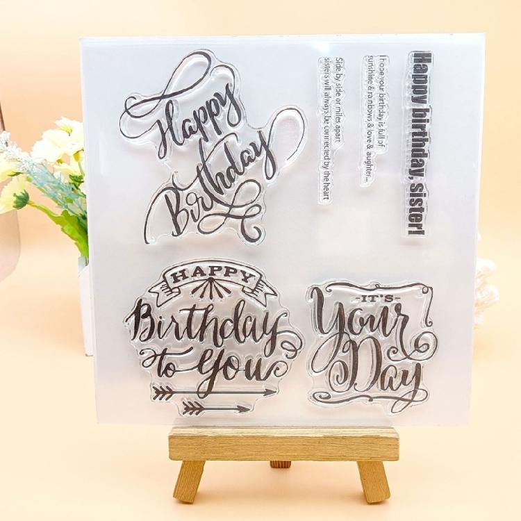 Photo Album Craft Silicone Clear Stamps Spring Flower Transparent Gnomes Stamps