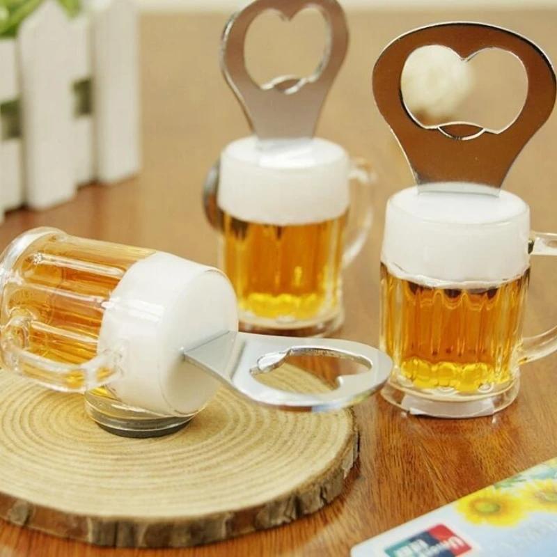 2PCS Men Beer Bottle Opener Magnetic Hanging Bottle Opener Fridge Magnets Funny Gift Home Decor