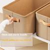 Non-Woven Fabric Storage Box with Thick Steel Frame Versatile Clothes Organizer for Dorms Homes, Hand Washable Available