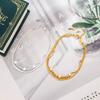 Gypsy Double-layer Bracelet Female Niche Design Light Luxury Broken Silver Star Anklet Bracelet Jewelry High-end Sense Light Luxury