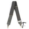 Pristine Shoulder Strap Strap You Logo Grid Pattern Gray Canvas 8AV156 Used