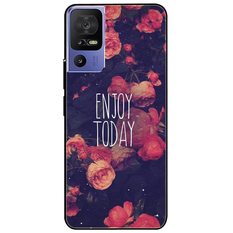 For TCL 40 SE Case 2023 Soft Silicone Protective Black Tiger Lion Funda Coque for TCL 40SE Covers TPU Bumper for TCL40se Paras