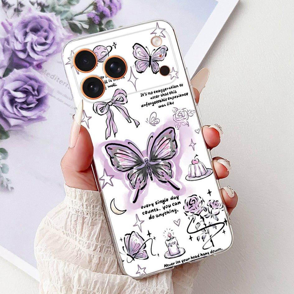Für iPhone 17 Pro Max Hülle Coole Drachen Löwen Katze Cartoon Weiches Silikon Handy Rückseite auf iPhone 17 Pro iPhone17 17Pro Schutz