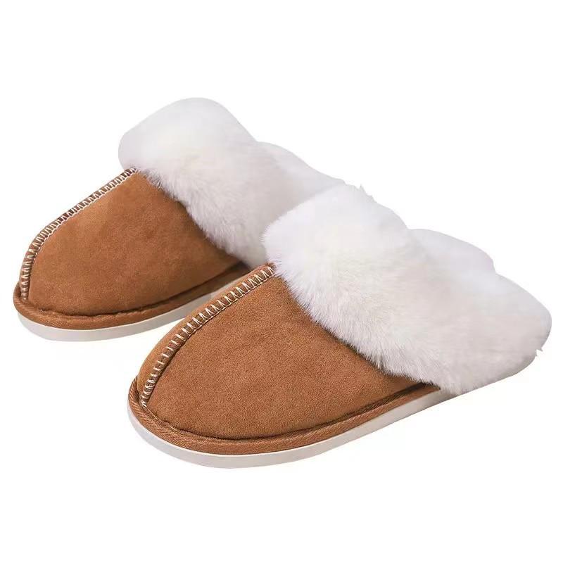 Unisex Plüsch-Winterschuhe für drinnen und draußen - Kuscheliges Baumwoll-Futter, ideal für Paare