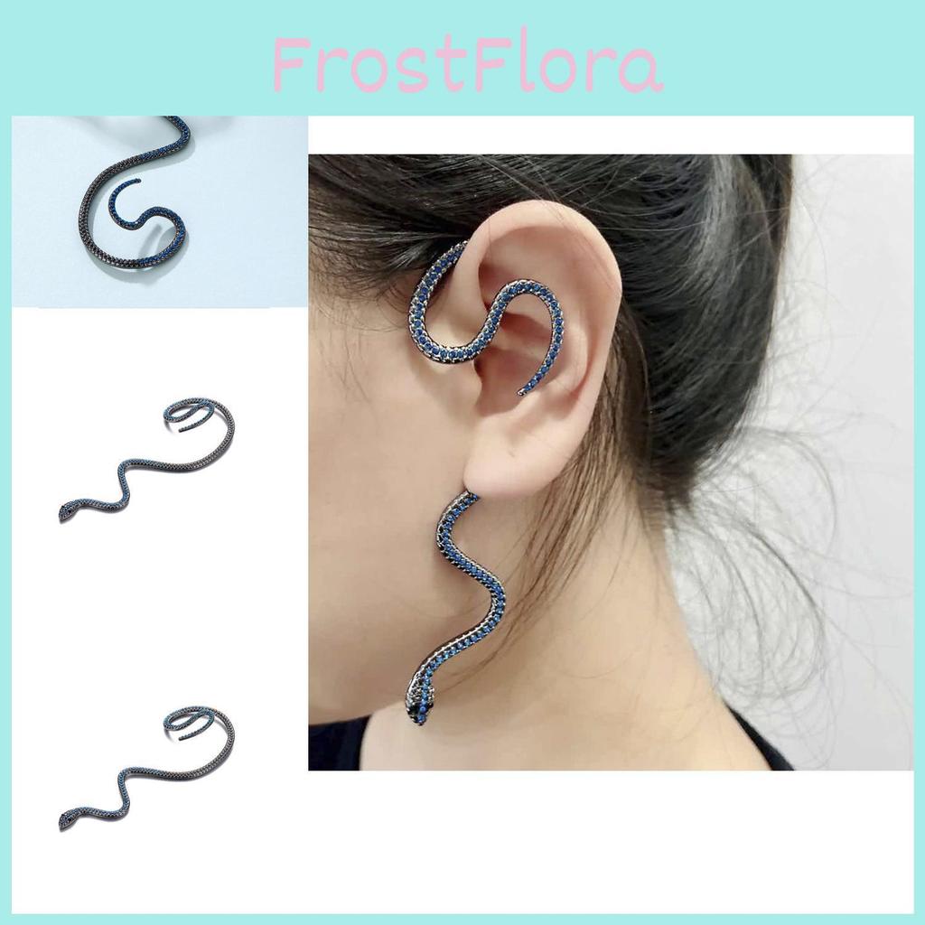 Snakeshaped Ear Unique Cuffs For Women Edgy Alloy Metal Earrings Long