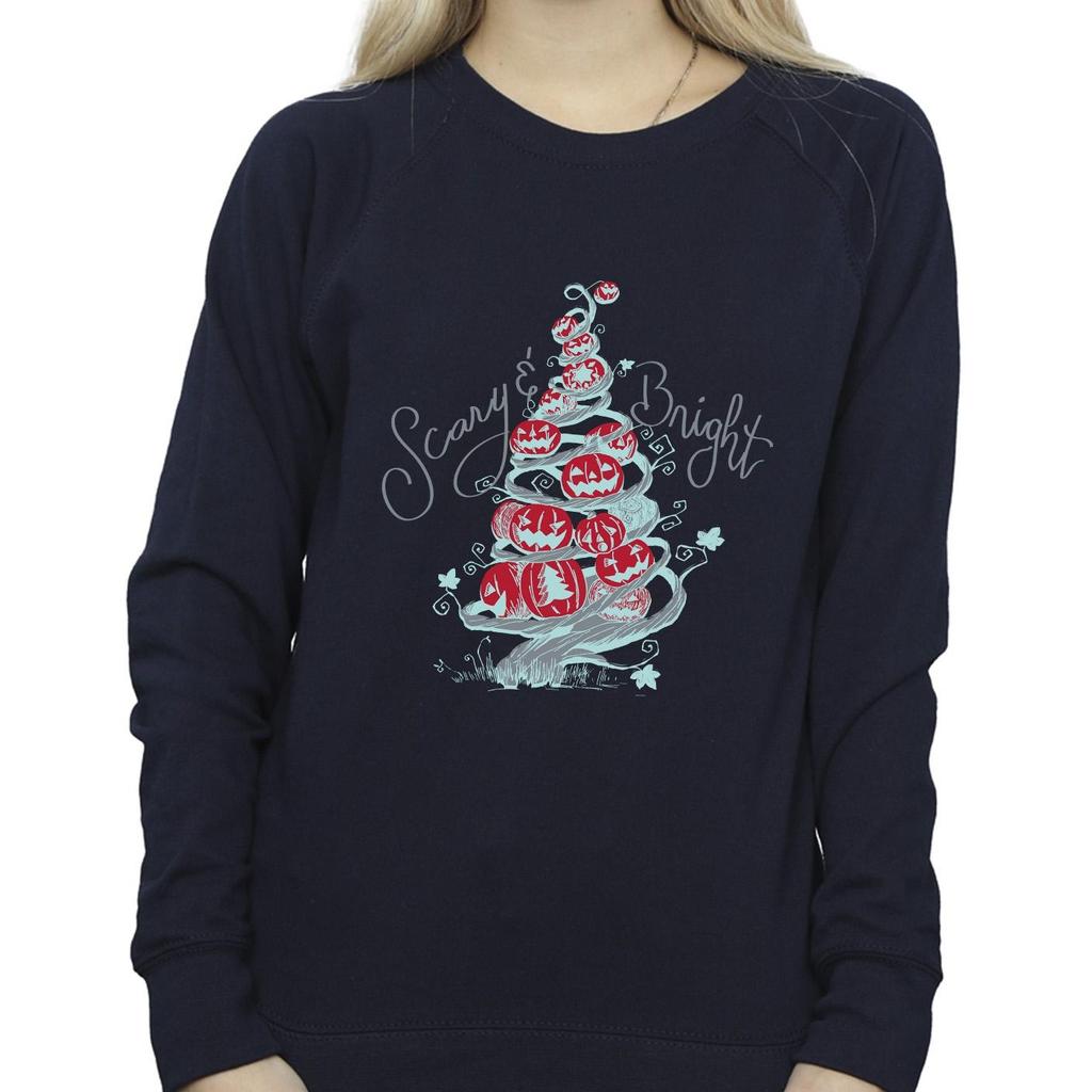 Disney Womens/Ladies The Nightmare Before Christmas Scary & Bright Sweatshirt