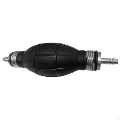 6mm-Straight Fuel Line Pump Hand Primer Bulb Boat Petrol Inline Rubber And Aluminum
