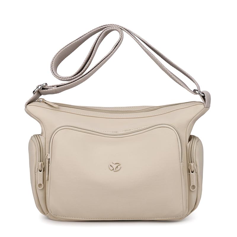 Commuter Shoulder Bag Women's Large Capacity Multi-layer Solid Color Crossbody Bag Middle-aged Mother Bag