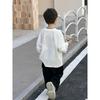 Pure Cotton Children's Long-Sleeve T-Shirt, Spring/Autumn Korean Style for Big, Medium, and Small Kids
