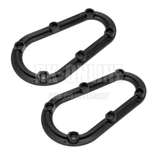 SFC AEROCATCH 125 Series Flush Black with Red Shaft Fixing Plate Set Type, Keyless, (125-2000)