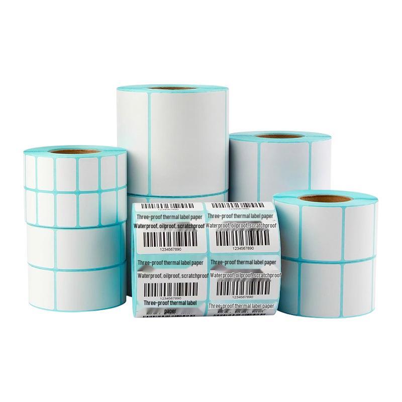 Self-Adhesive Thermal Barcode Stickers for Milk Tea & Supermarket Scale