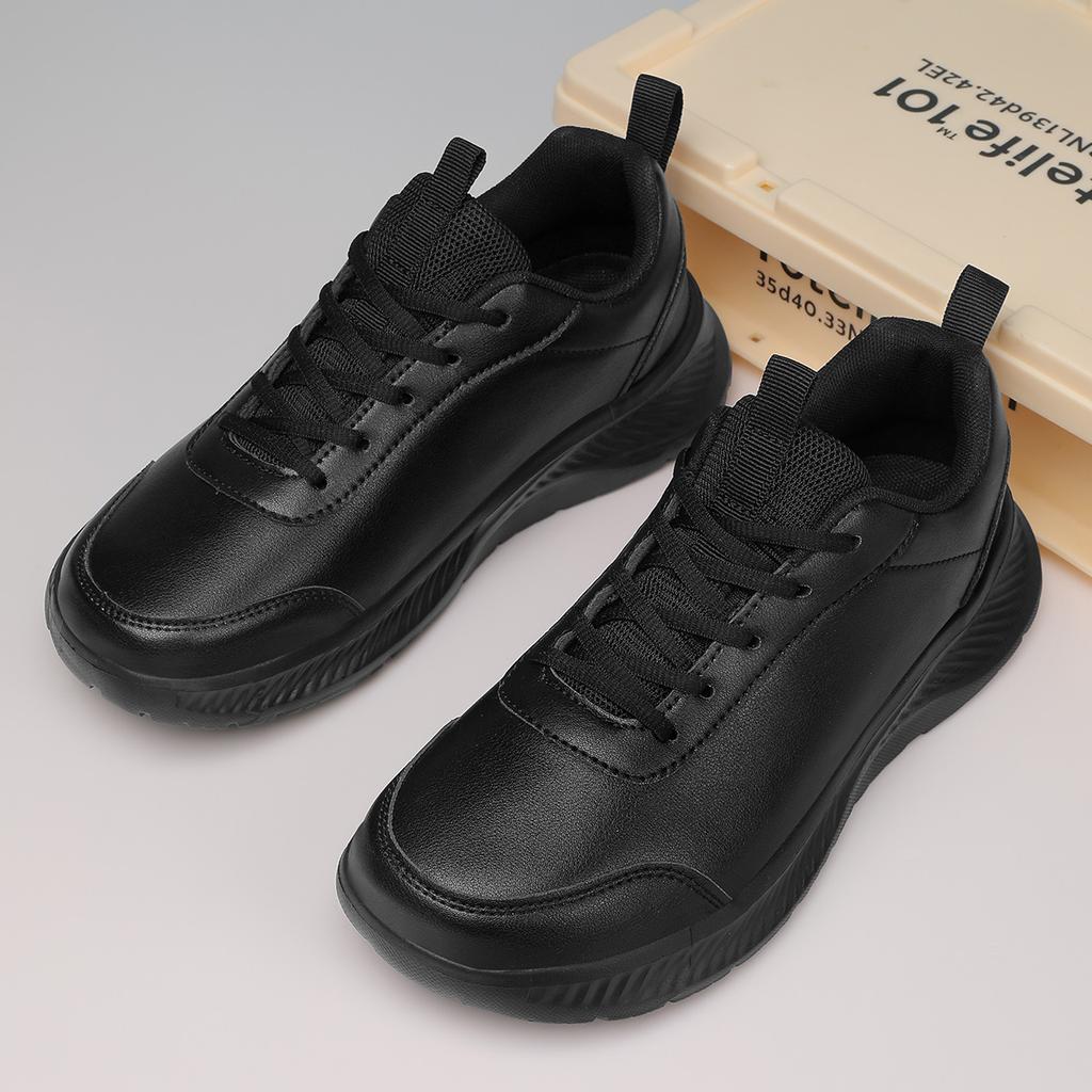 Casual Artificial Leather Lightweight Walking Sneakers Wide Toe Barefoot Zero Drop Shoes Trend Shoes Leisure Sneakers Women