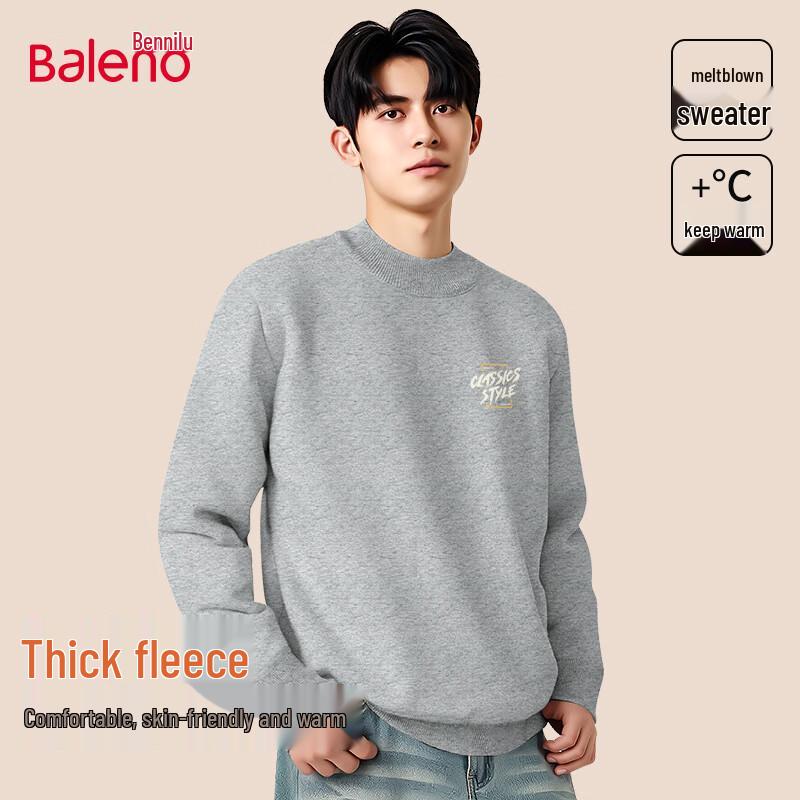 

Baleno Men s Fleece-Lined JPB Scribble Sweater M