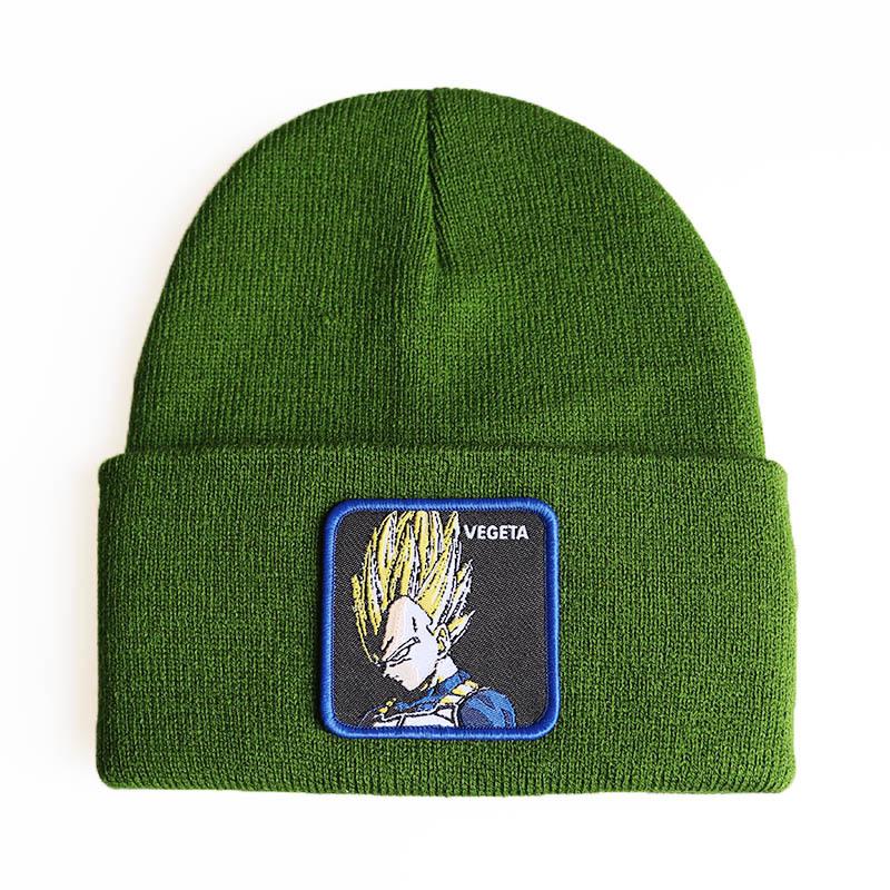 New anime cartoon character Dragon Ball Vegeta Vegeta Knitted hat, woolen hat, hip-hop ski pullover beanie
