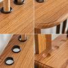 Jundingying 8-Hole Wooden Floor Pool Cue Rack
