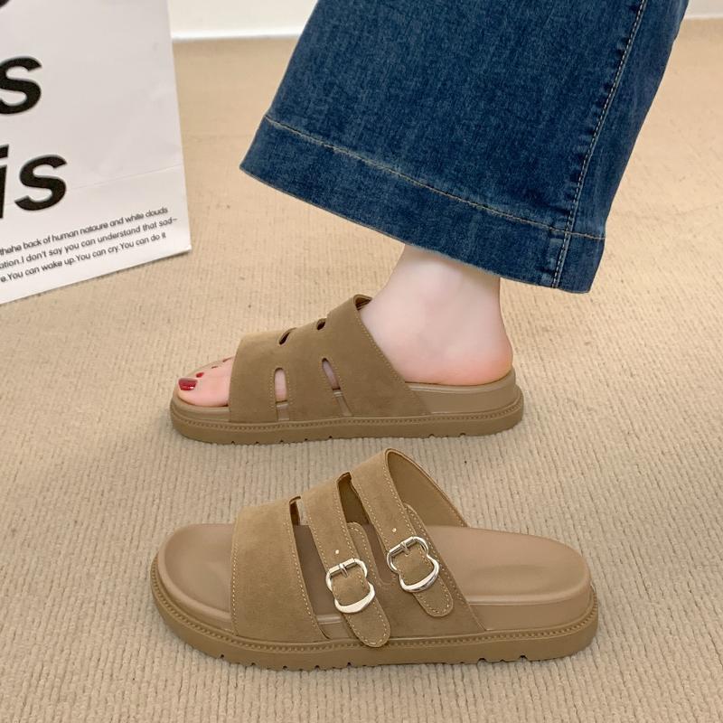 

Женские летние тапочки, повседневные милые босоножки на платформе для девочек, большие размеры, розовые, желтые, цвета хаки, шлепанцы 34 хаки