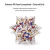 Outdoor Polestar Pp Board Lampshade Diy Camping Colorful Waterproof Hollowed-Out Lampshade Decorative Lantern Accessories