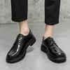 Men's British Style Thick-Soled Leather Low-Top Martin Boots: Versatile, Height-Enhancing Business Casual Footwear