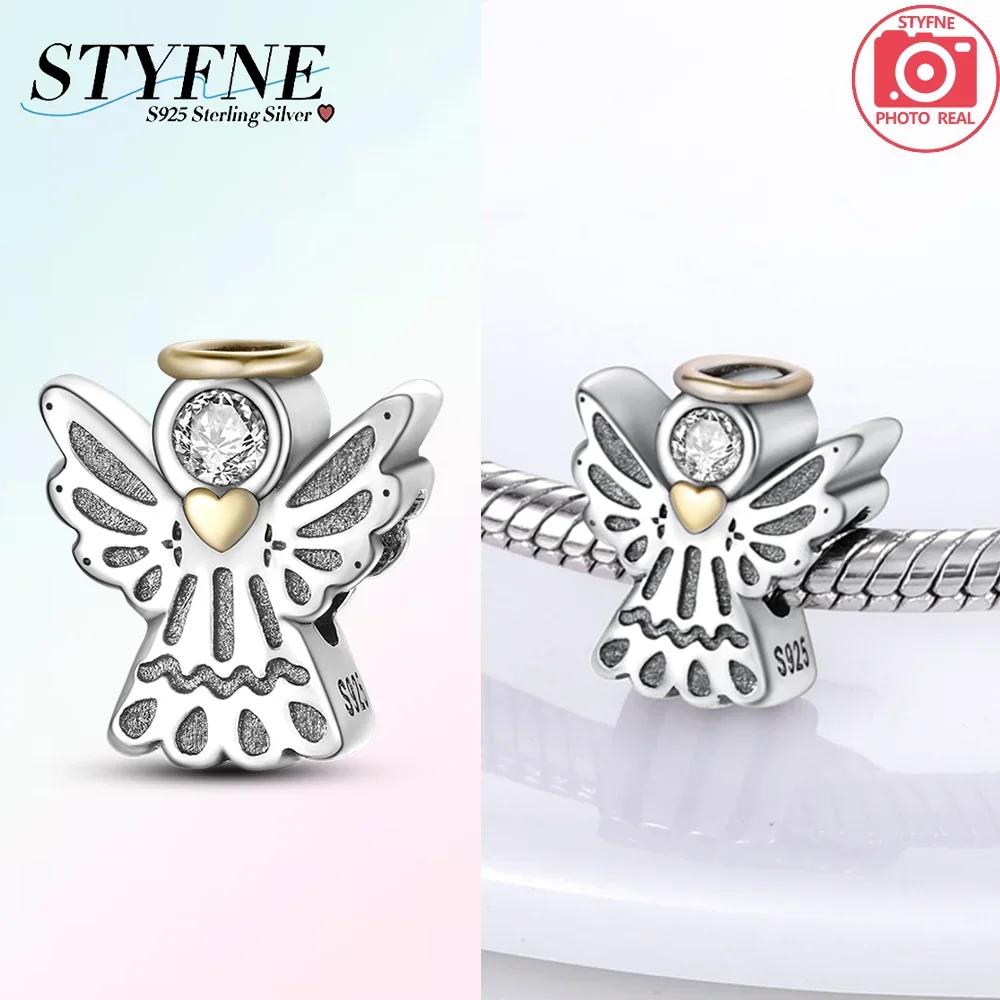 

Authentic Charm Angelic Boy Girl Blue Wings Stars Infinite Charm Bead Charms Bead Charms Compatible With Bracelets copper Women Diy Fine Gift Accessor