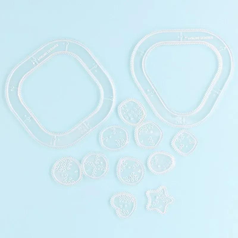 Funny Interlocking Gears Wheels Spirograph Drawing Toys Set Creative Educational Toy for Children Painting Drawing Accessories