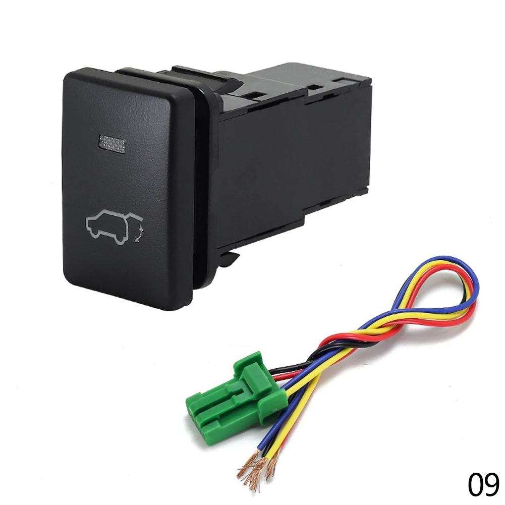 

Зеленый автомобильный светодиодный DRL электропривод складывания зеркала заднего вида кнопка переднего заднего дифференциала переключатель блокировки для Toyota Camry Prius Corolla Prado