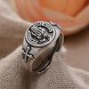 Best Sell Bohemia Praying Hands Design Retro Thai Silver Unisex Ring  For Women Man Gifts Cheap