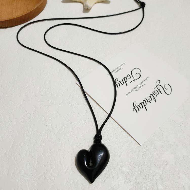 

FVR blogger irregular love pendant long sweater chain clothing accessories necklace women