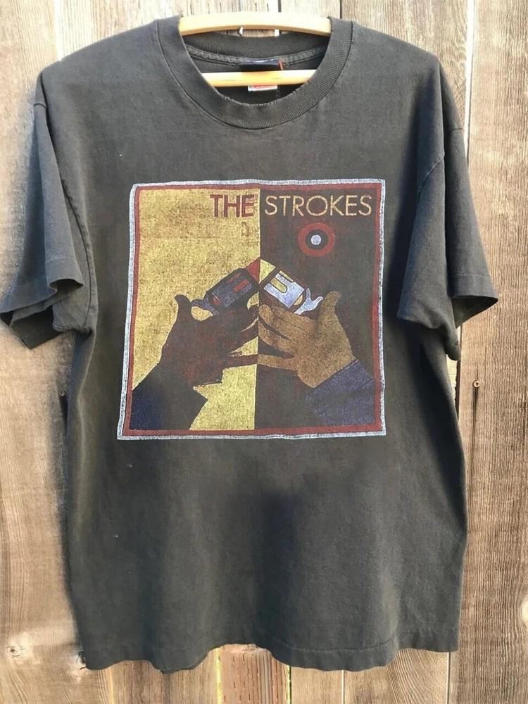 The Strokes Room on Fire Tour 2003 Concert Charcoal Unisex T-Shirt S-5XL Unisex T-Shirt S