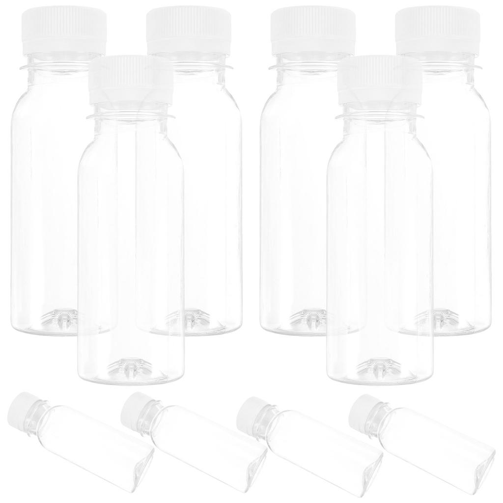 30Pcs Frosted Milk Bottles Multi-Function Clear Drink Bottles Portable Reusable Juice Containers Household Travel Outdoor Use