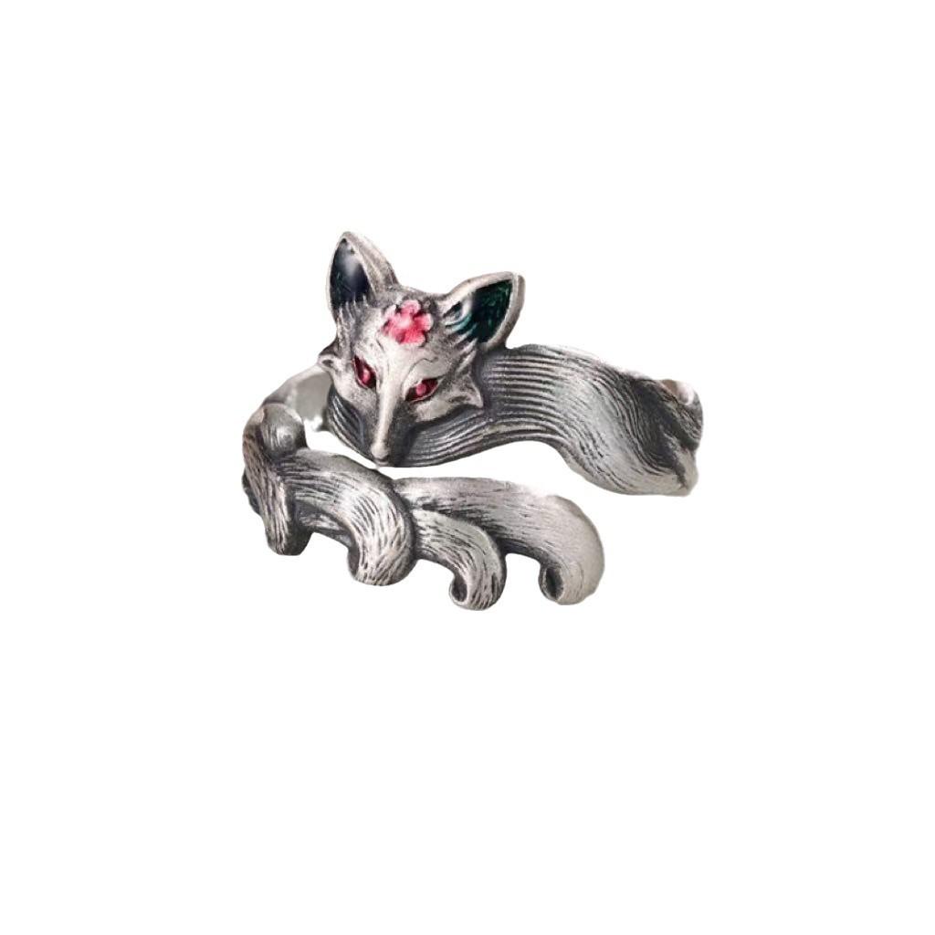 

Модное и универсальное кольцо с регулируемой индивидуальностью для женщин One Size серебряный