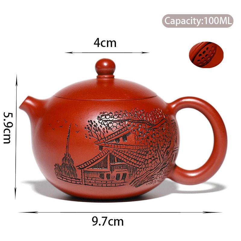 

Китайські чайники з фіолетової глини Ісін Маленький об єм Чайник Сіші Відомий ручний чайник Красивий заварник для чаю Набір для чаю Zisha з сирої руди