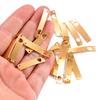 10pcs/lot Stainless Steel Mirror Polish Bend Blank Bar with Hollow Heart Charms Connector DIY Jewelry Making Necklace