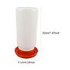 Plastic Poultry Feeder Drinker Detachable Easy Fill Waterer Farm Animal Feeding Tools for Chickens Quails Backyard